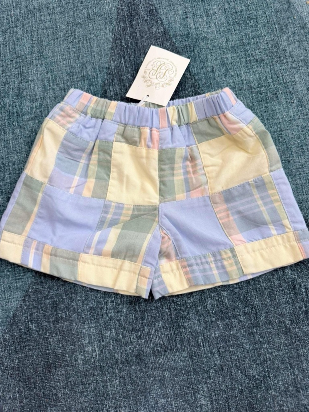 The Beaufort Bonnet Company  TBBC Shelton Shorts Madras 6-12 months nwot